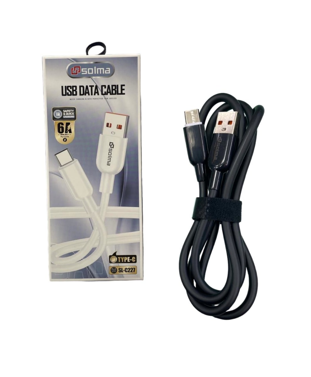 SL-227TC USB Data Kablosu, Şarj Kablosu - Tip A'dan Tip C'ye (Type A - Type C) 1mt