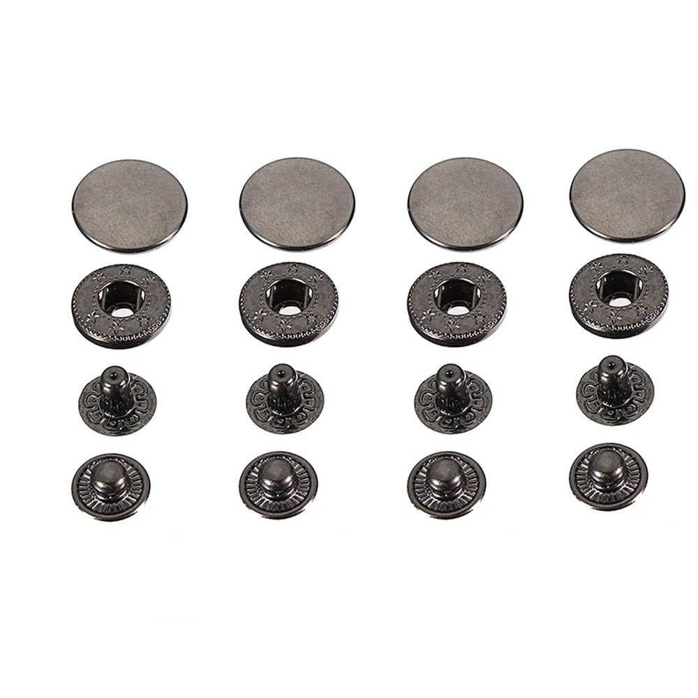 15mm Alfa Çıtçıt. (50 set / Paslanmaz Malzeme)